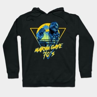 Marvin Retro 70'S Light Blue Hoodie